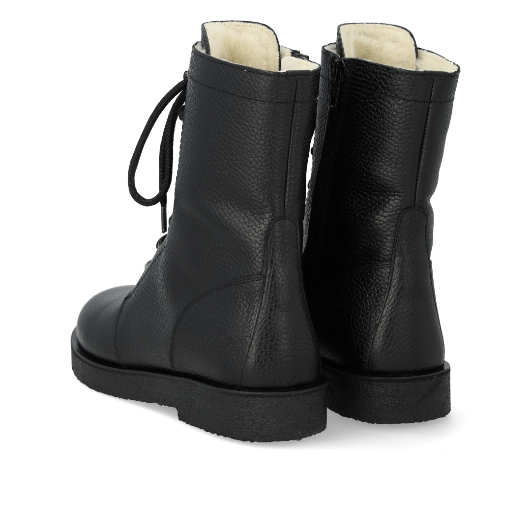 Schnürstiefel mit Wollfutter