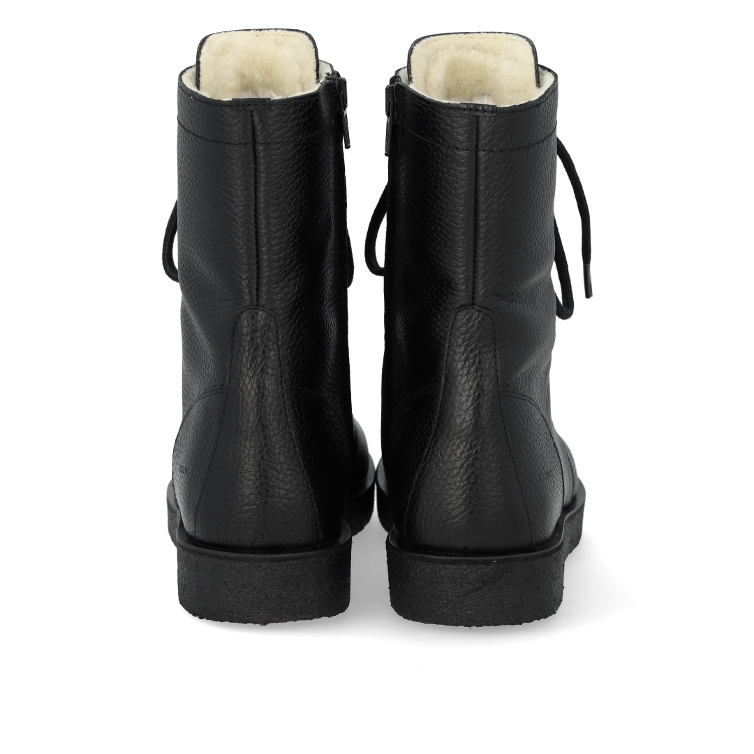 Schnürstiefel mit Wollfutter
