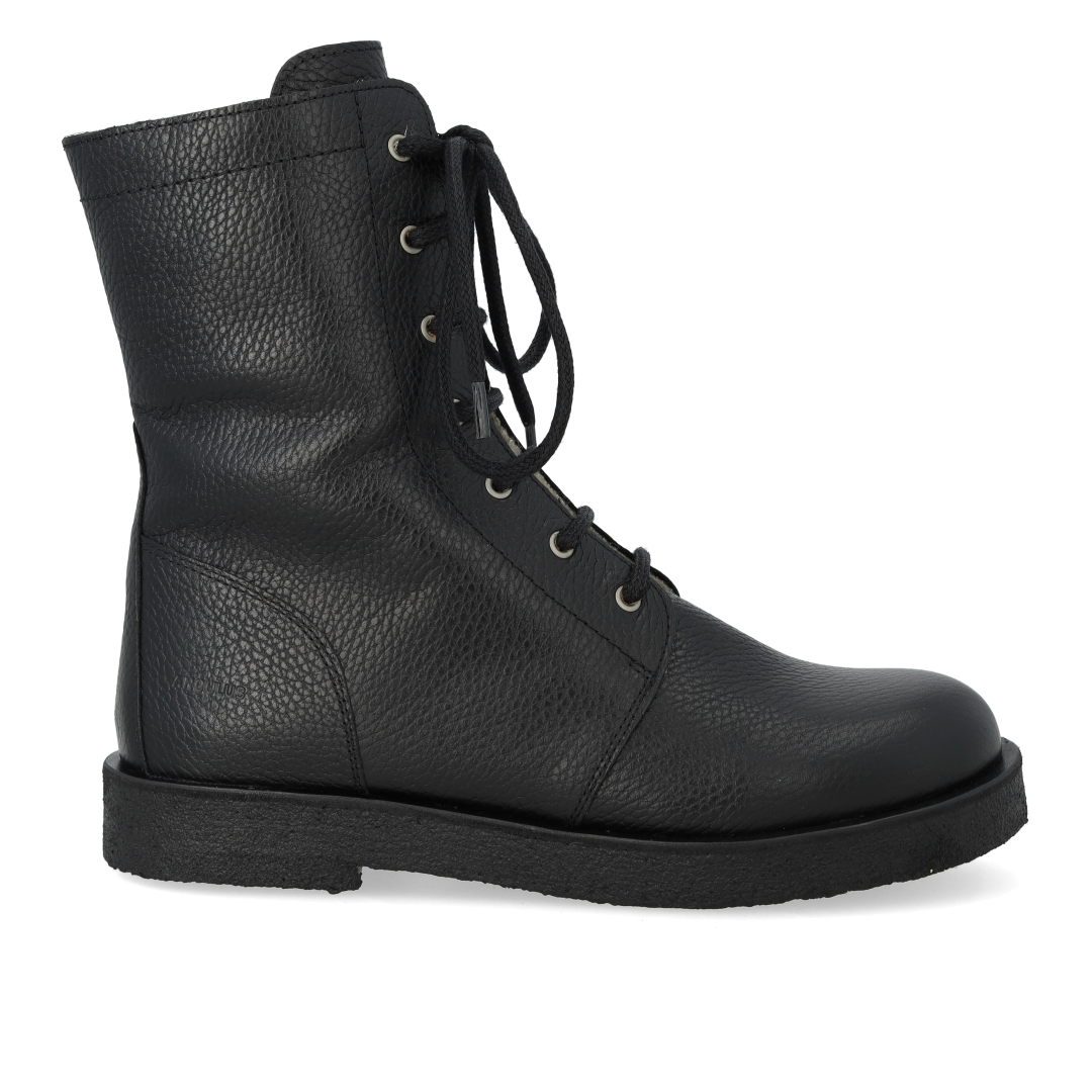 Schnürstiefel mit Wollfutter