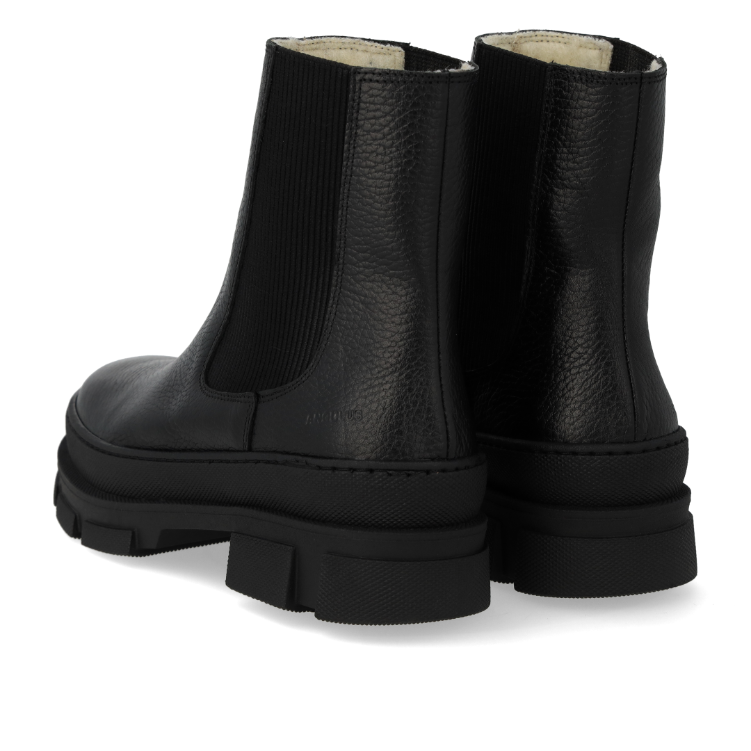 Chelsea-Stiefel mit Wollfutter