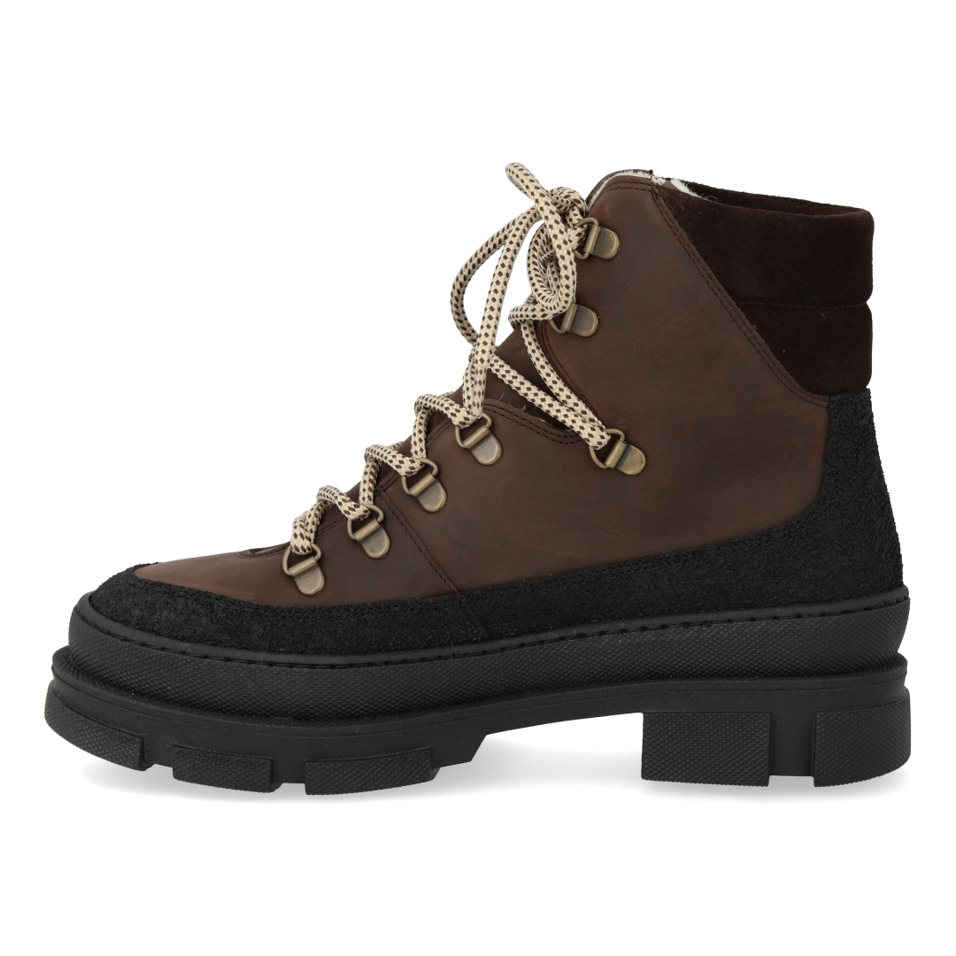 Schnürstiefel mit Wollfutter