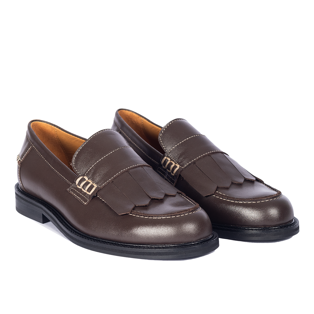 Klassischer Pennyloafer mit Fransen