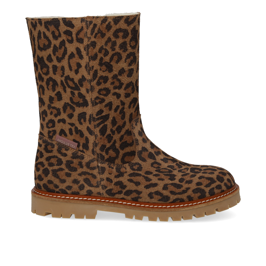 Klassischer mittelhoher TEX-Stiefel aus Veloursleder