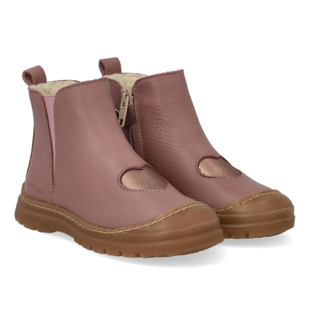 Winterstiefel mit Herzdetail und verstärkter Zehenkappe