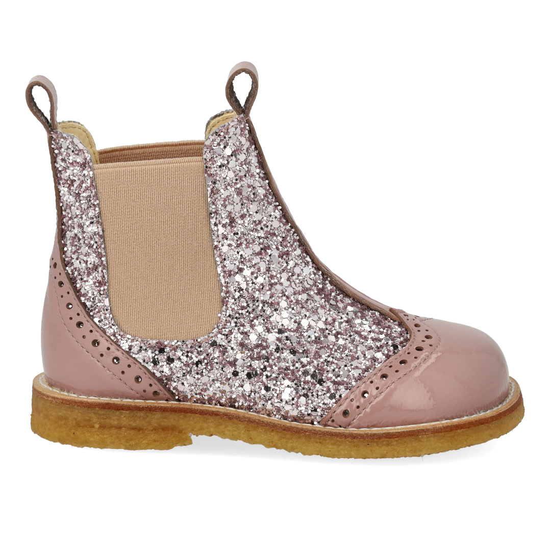 Chelsea-Boot mit Brogue-Lochmuster