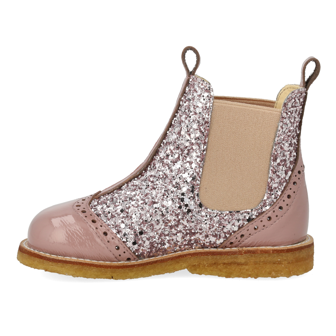 Chelsea-Boot mit Brogue-Lochmuster