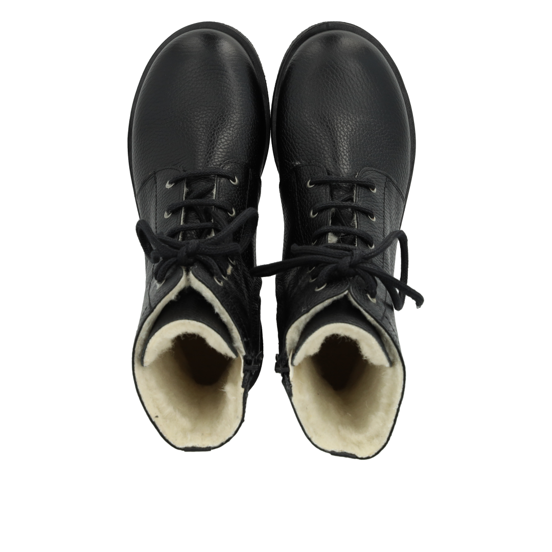Schnürstiefel mit Wollfutter