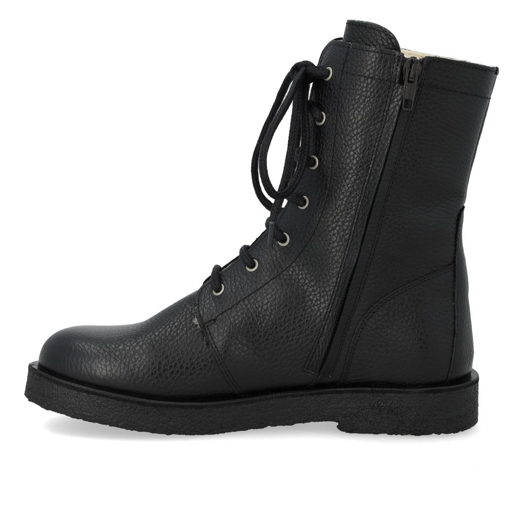 Schnürstiefel mit Wollfutter