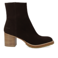 Stiefelette mit Blockabsatz und Reißverschluss