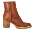 Stiefelette mit Blockabsatz und Reißverschluss